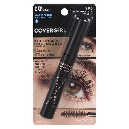COVERGIRL - Eye Enhancer Uncensored Waterproof Mascara - Extreme Black 990