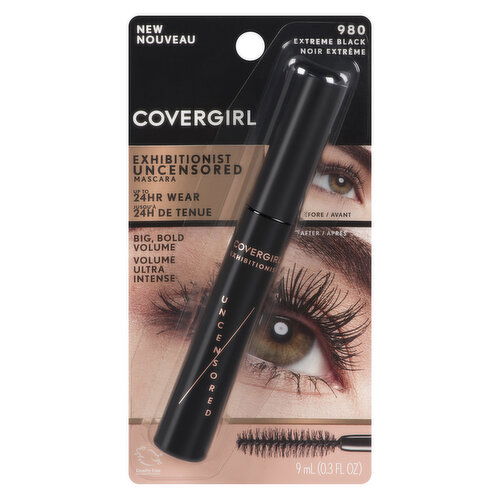 COVERGIRL - Eye Enhancer Uncensored Mascara - Extreme Black 980