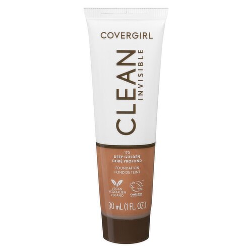 COVERGIRL - Clean Invisible Foundation - 170 Deep Golden