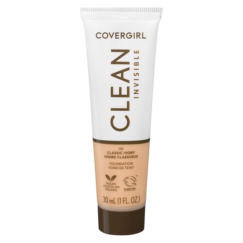 COVERGIRL - Clean Invisible Foundation - 110 Classic Ivory