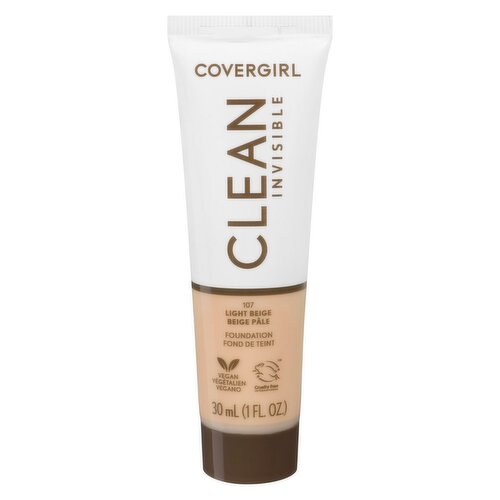 COVERGIRL - Clean Invisible Foundation - 107 Light Beige
