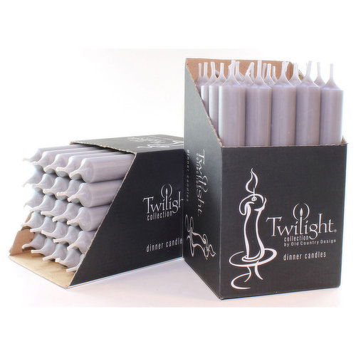 Twilight - Candle 7 Inch Grey Dinner