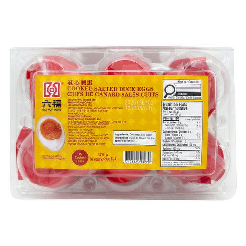 Six Fortune - Cooked Salted Duck Eggs