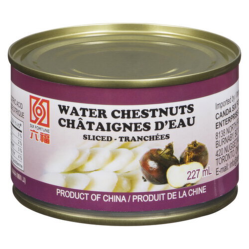 Six Fortune - Water Chestnuts - Sliced