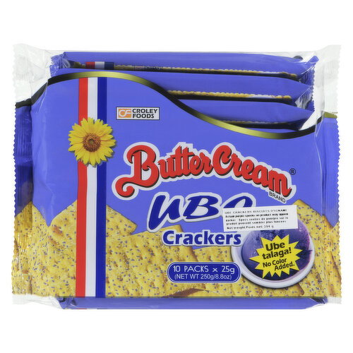 Sunflower Crackers - Butter Cream Ube Crackers