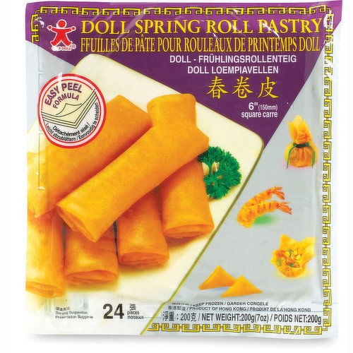 Doll - Spring Roll Pastry 6 In