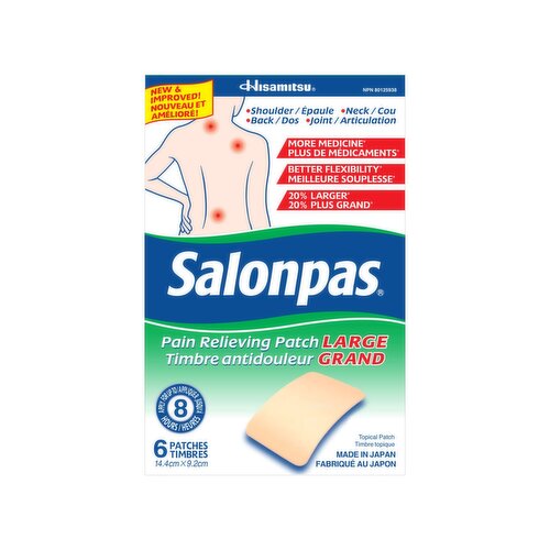 Salonpas - Pain Relieving Patch, Large
