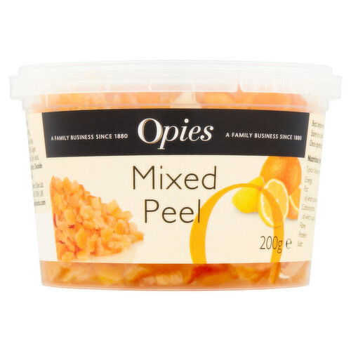Opies - Mixed  Peel - Candied Lemon And Orange Peel