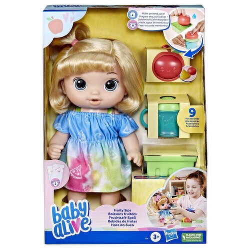 Baby Alive - Fruity Sips Apple 12In Blonde