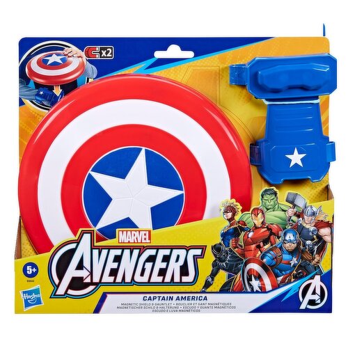 Marvel - Avengers Captain America Magnetic Shield and Gauntlet