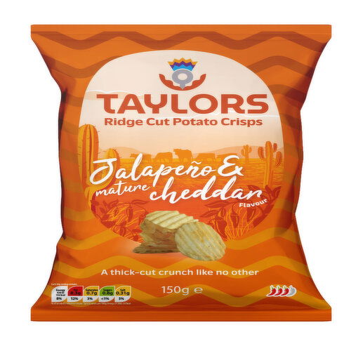 Taylors - Jalapeno and Mature Cheddar - Ridge Cut