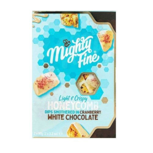 Mighty Fine - White Chocolate Cranberry Honeycomb