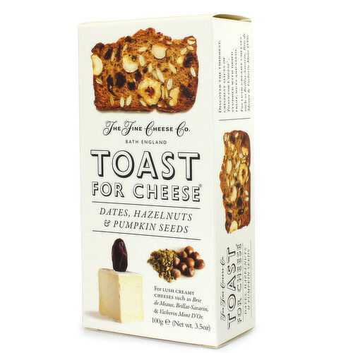 The Fine Cheese - Date & Hazelnut Toast For Cheese