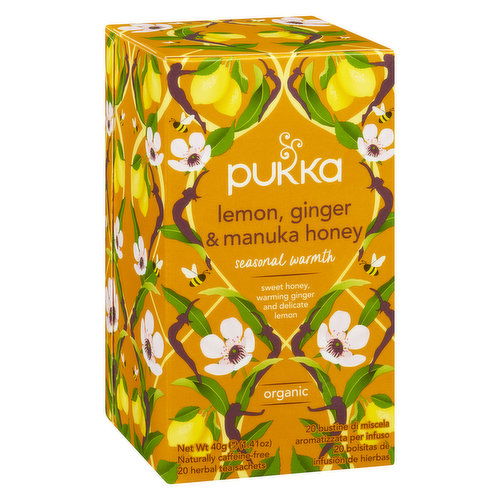 Pukka Tea - Lemon Ginger and Manuka Organic