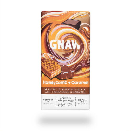 GNAW - Chocolate Bar - Honeycomb & Caramel