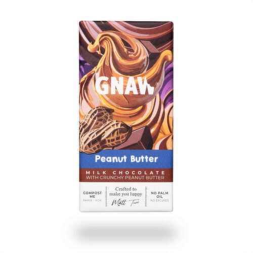 GNAW - Milk Chocolate Bar - Peanut Butter