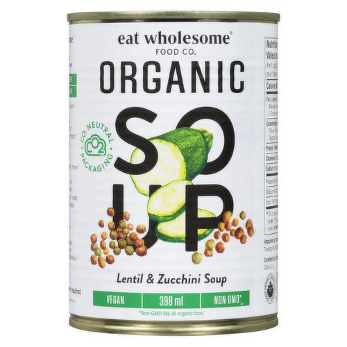 Eat Wholesome - Eat Wholesome Soup Org Lentil Zucchin