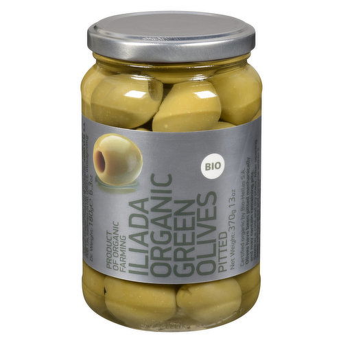 Illiada - Organic Pitted Green Olives