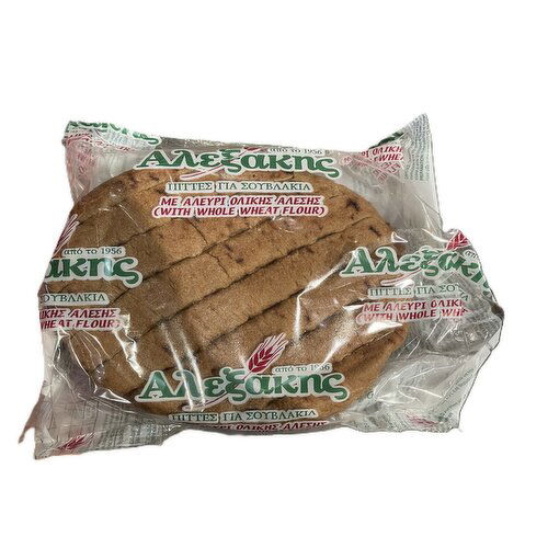 Alexakis - Greek Whole Wheat Pita 6Pc