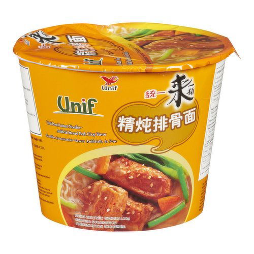 Unif - Bowl Instant Noodles Artificial Stewed Pork Chop