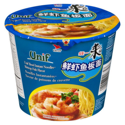 Unif - Instant Noodle Bowl - Shrimp Fish Flavour