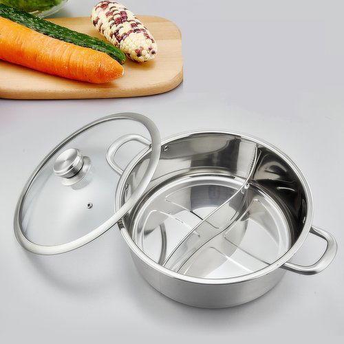 Lts - 30Cm S/S Hot Pot With Divider