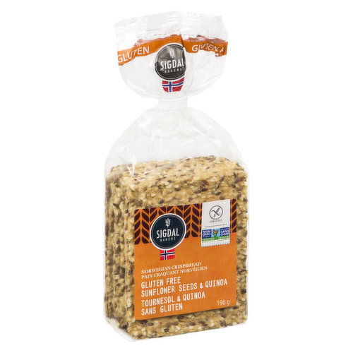 Sigdal Bakeri - Crispbread - Sunflower Seeds & Quinoa