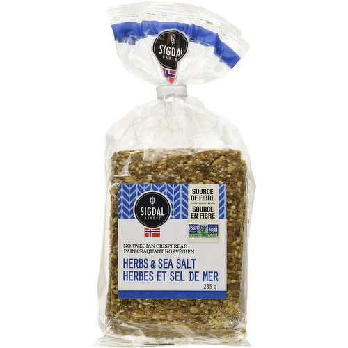 Sigdal Bakeri - Crispbread - Herbs & Sea Salt