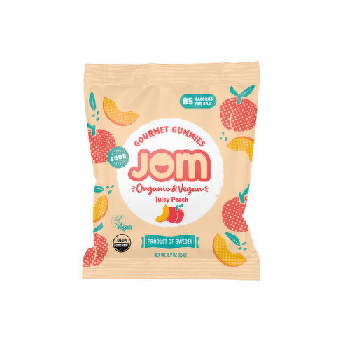 Jom - Sour Juicy Peach Gummies