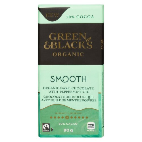 GREEN AND BLACKS - Dark Chocolate 50% Smooth Mint Organic