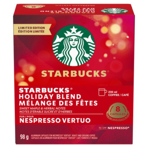 Starbucks - Nespresso Vertuo Holiday Blend