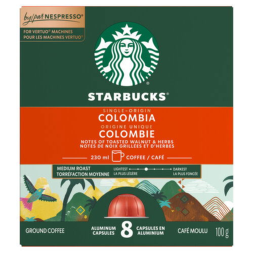 Starbucks - Colombia Capsules for Nespresso Vertuo