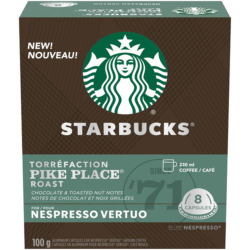 Starbucks - Pike Place Roast For Nespresso Vertuo