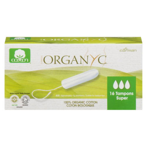 Organyc - Tampons Super No Applicator