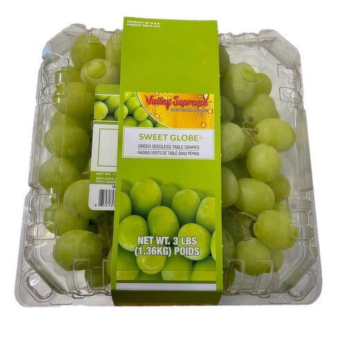 Fresh - Sweet Globe Green Grapes