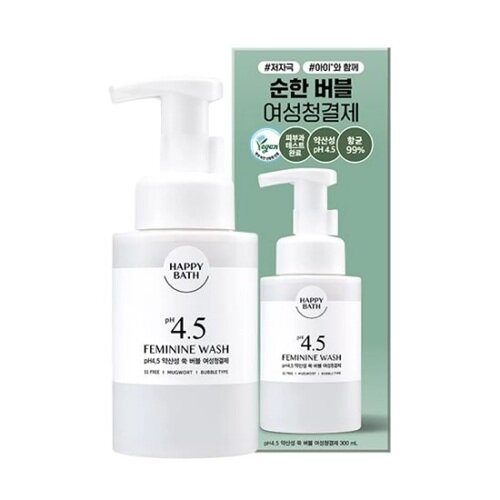 HAPPY BATH - PH4.5 Feminine Wash Bubble Mugwort