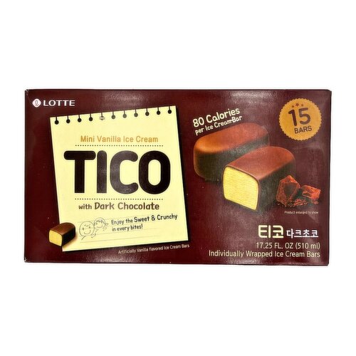 LOTTE - Tico Dark Chocolate Ice Cream Bar