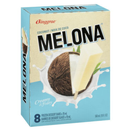 Melona - Non Dairy Frozen Dessert Bar Coconut