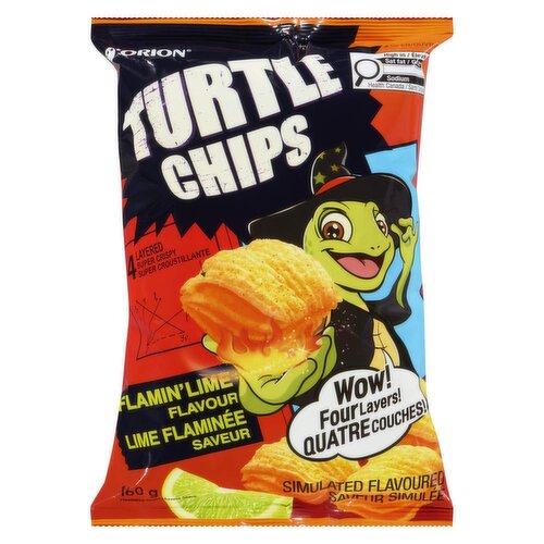 ORION - Turtle Chips Flamin' Lime Flavour