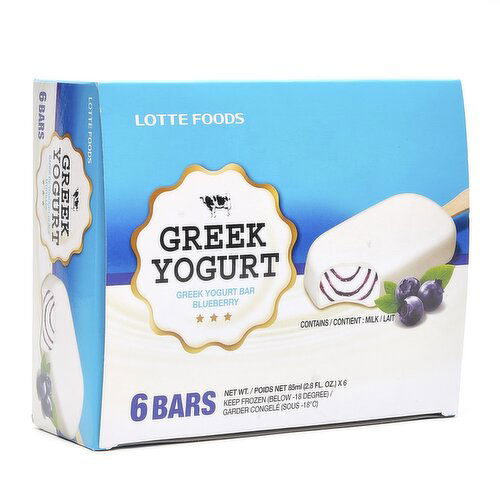 LOTTE FOODS - Greek Yogurt Blueberry Bar