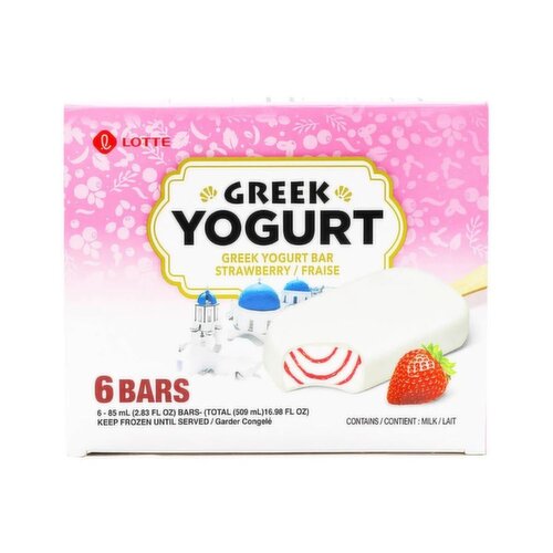LOTTE - Greek Yogurt Bar, Strawberry, 85 mL
