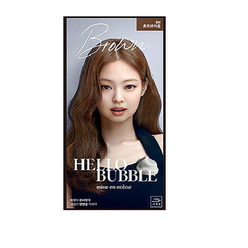 mise en scene - Hello Bubble Hair Dye (6N-Choco Brown)