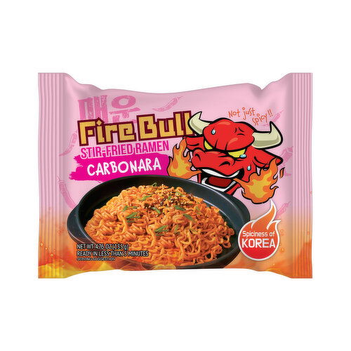 Fire Bull - STIR-FRIED RAMEN - Carbonara