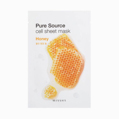 Missha - Pure Source Cell Sheet Mask - Honey