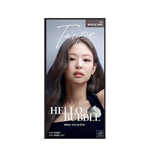 mise en scene - Hello Bubble Hair Dye (7A-Ash Taupe)