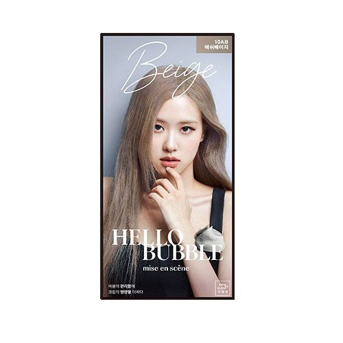 mise en scene - Hello Bubble Hair Dye (10AB-Ash Beige)