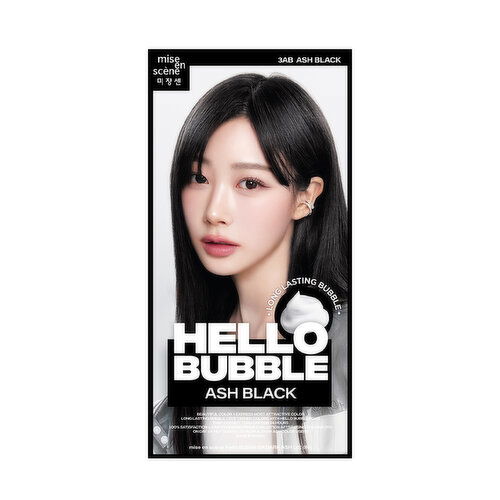 mise en scene - Hello Bubble Hair Dye 3AB (Ash Black)