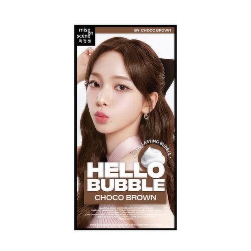 mise en scene - Hello Bubble Hair Dye 6N (Choco Brown)