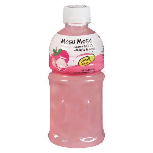 Mogu Mogu - Lychee Juice 25% With Nata De Coco