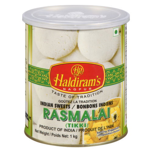 Haldiram's - Rasmalai (Tikki) Indian Sweets